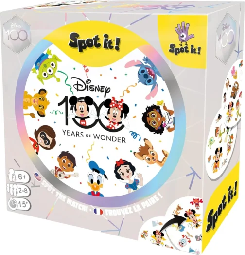 Spot It! Disney 100 Years of Wonder Card Game